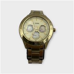 Fossil Stella ES2820 Women's Stainless Steel Gold Analog Dial Quartz Watch